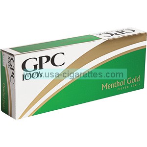 GPC Menthol Gold 100's cigarettes